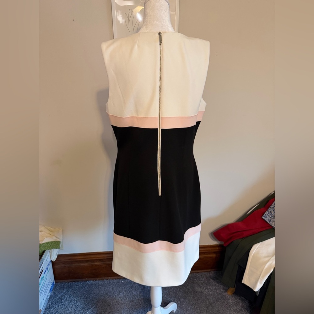 Tommy Hilfiger Black and Pink Midi Dress - Picture 3 of 5